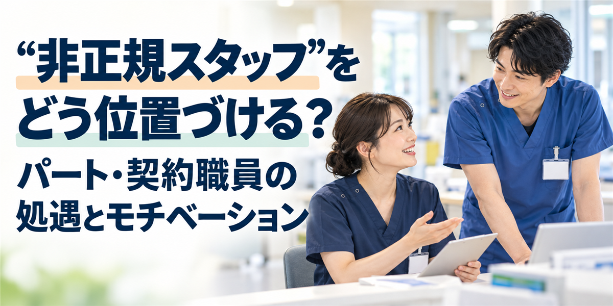 “非正規スタッフ”をどう位置づける？パート・契約職員の処遇とモチベーション